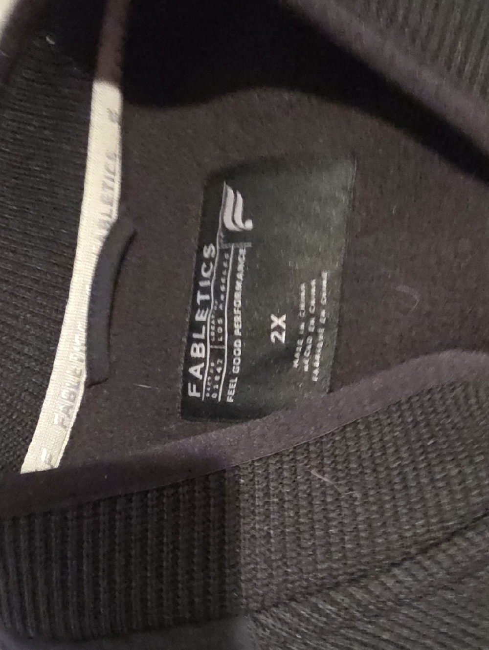 Fabletics Black Mens Scrub Jacket - 2X